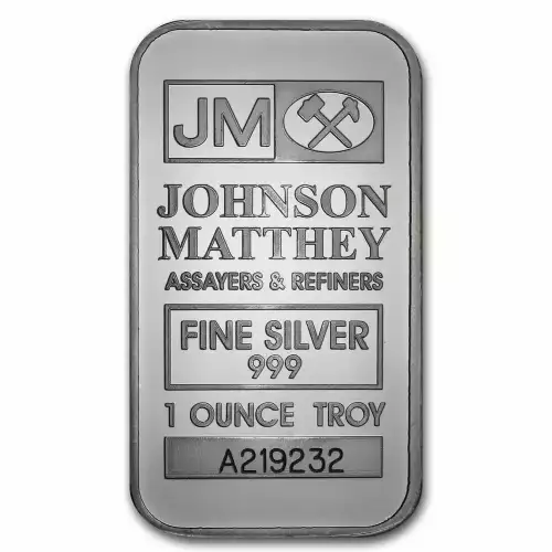 1oz Johnson Matthey Silver Bar (2)
