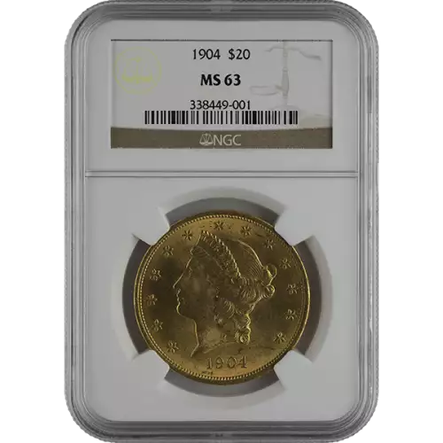 Liberty Head $20 (1849 - 1907) - NGC - MS63
