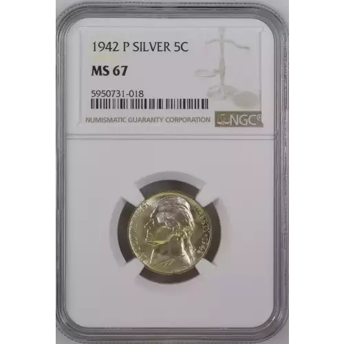 Nickel Five Cent Pieces-Jefferson