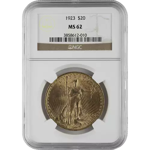 St. Gaudens $20 (1907 – 1933) - NGC - MS62